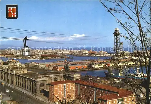 Barcelona Cataluna Hafen Luftseilbahn Kat. Barcelona