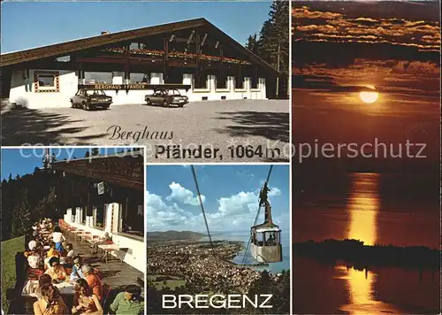 Bregenz Vorarlberg Berghaus Pfaender Pfaenderbahn Lindau Kat. Bregenz