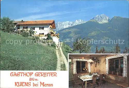 Kuens Gasthof  Gereiter  Kat. Merano