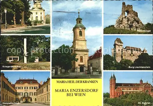 Wien Maria Heil der Kranken Hunyadischloss St Gabriel Burg Liechtenstein  Kat. Wien