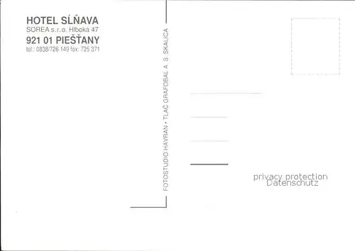 Piestany Hotel Slnava  Kat. Piestany