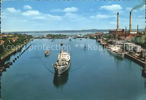 Kiel Nord Ostsee Kanal Holtenauer Schleuse  Kat. Kiel