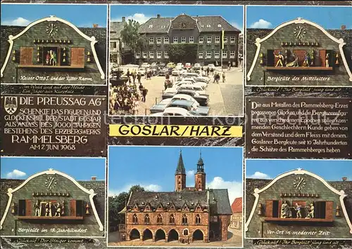 Goslar Glockenspiel Marktplatz Kat. Goslar