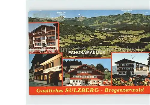 Sulzberg Vorarlberg Gaststaette Hittisau  Kat. Sulzberg