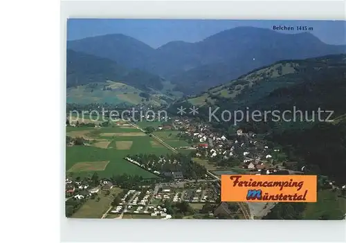 Muenstertal Schwarzwald Feriencamp Fliegeraufnahme Kat. Muenstertal