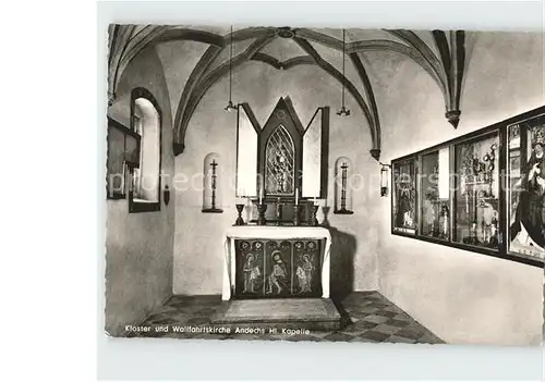 Andechs Kloster Wallfahrtskirche Heilige Kapelle Kat. Andechs