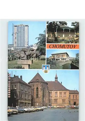 Chomutov Hochhaus Park Kat. Komotau