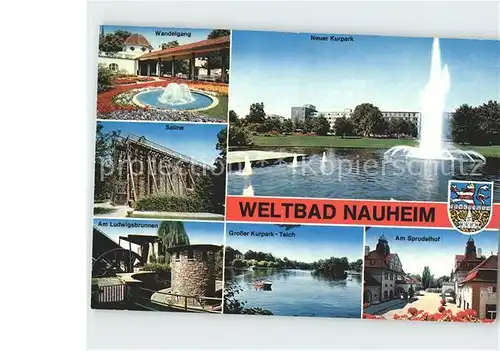 Nauheim Bad Neuer Kurpark Wandelgang Saline Kat. Bad Nauheim