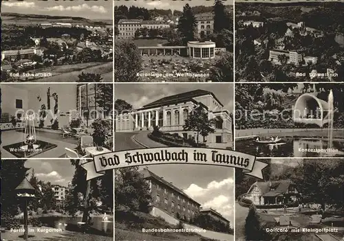 Bad Schwalbach Kuranlagen Golfcafe Budensbahnzentralschule Kat. Bad Schwalbach