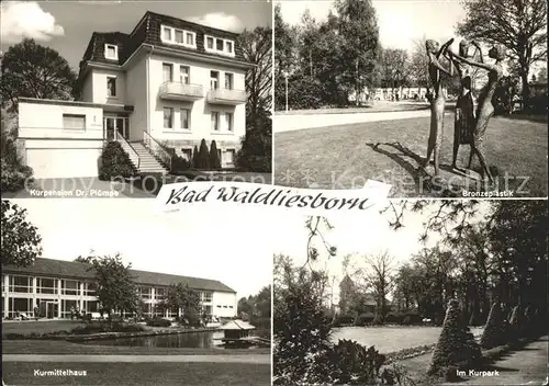Bad Waldliesborn Kurpension Dr. Pluempe Kurpark Kurmittelhaus Kat. Lippstadt