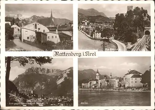 Rattenberg Tirol Stadttor Schlossruine Inn Kat. Rattenberg