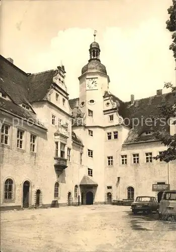 Wermsdorf Hof des Jagdschlosses Kat. Wermsdorf