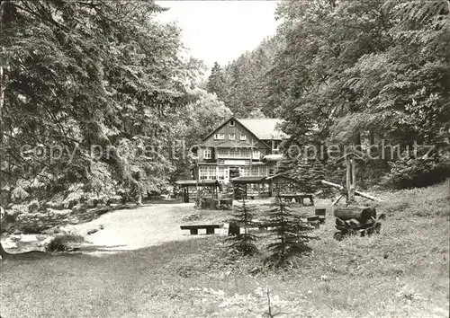 Tabarz HO Waldgasstaette Mossemuehle Kat. Tabarz Thueringer Wald