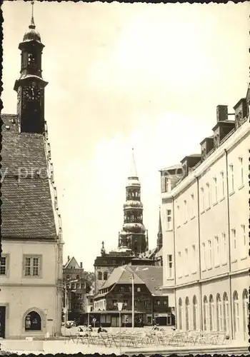 Zwickau Sachsen Neuberinplatz mit Dom Kat. Zwickau