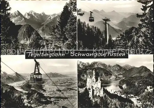 Schwangau Tegelbergbahn Schloss Schwanstein Kat. Schwangau