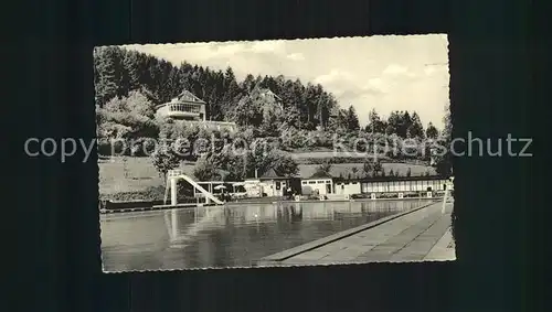 Bad Driburg Freibad mit Cafe Falkenhoehe Kat. Bad Driburg