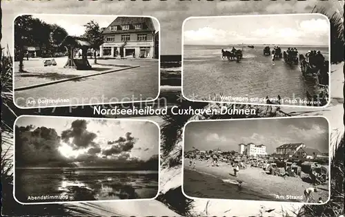 Cuxhaven Nordseebad Strand Wattwagen Kat. Cuxhaven