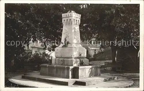 Entrevaux Monument aux Morts Kat. Entrevaux