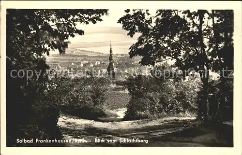 Frankenhausen Bad Blick vom Schlachtberg Kat. Bad Frankenhausen