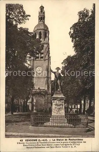 Vendome Statue de Rochambeau Kat. Vendome