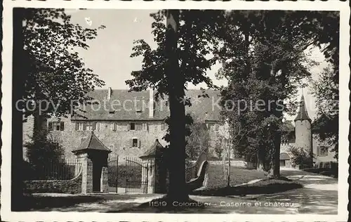 Colombier NE Caserne et Chateau Kat. Colombier NE