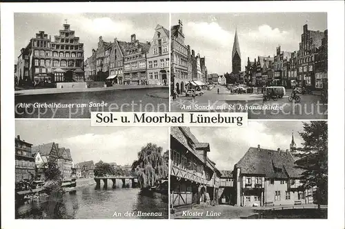 Lueneburg Giebelhaeuser am Sande Johanniskirche Ilmenau Kloster Luene Kat. Lueneburg