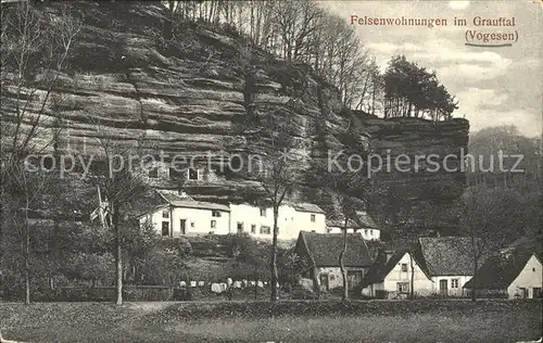 Grauftal Felsenwohnungen in den Vogesen Kat. Eschbourg