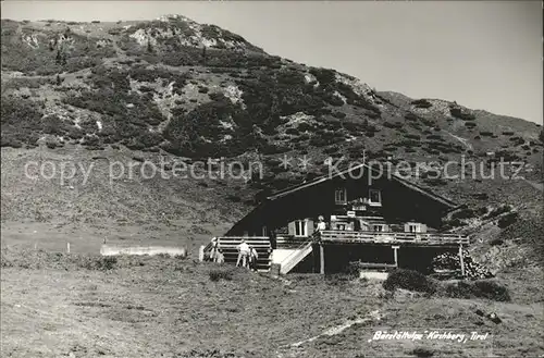 Kirchberg Tirol Alpengastwirtschaft Baerstatt Kat. Kirchberg in Tirol