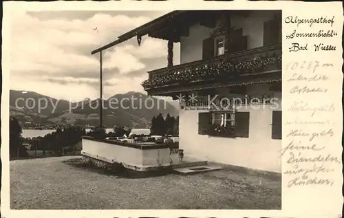 Bad Wiessee Alpengasthof Sonnenbichl Kat. Bad Wiessee