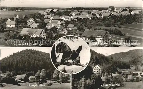 Goettelfingen Seewald Schwarzwald Kropfmuehle Voelmeshmuehle  Kat. Seewald