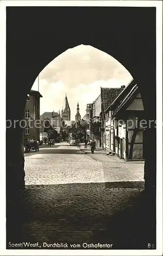 Soest Arnsberg Durchblick vom Osthofentor / Soest /Soest LKR