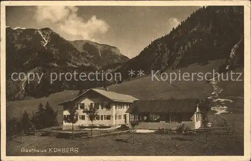 Oberstdorf Kuehberg Gasthaus Kat. Oberstdorf