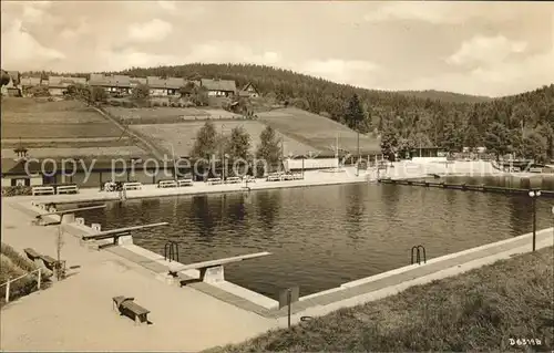 Klingenthal Vogtland Freibad Kat. Klingenthal Sachsen