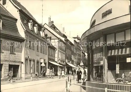 Schmoelln Thueringen Konsum Schuhpavillon am Marktausgang / Schmoelln /Altenburger Land LKR