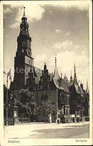 Breslau Niederschlesien Rathaus Kat. Wroclaw