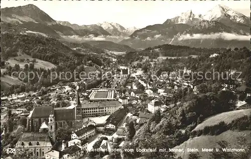 Berchtesgaden Vom Lockstein mit Jenner Steinernes Meer Watzmann Kat. Berchtesgaden