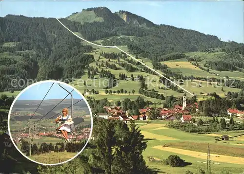 Nesselwang mit Alpspitzbahn Kat. Nesselwang