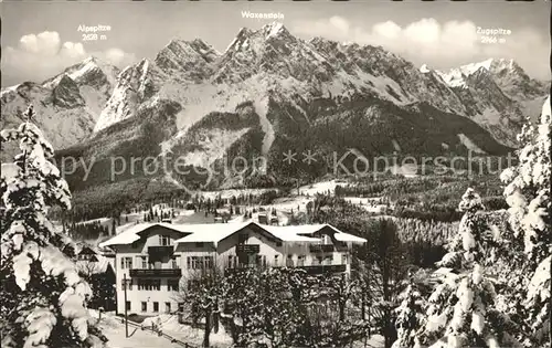 Grainau Hotel Post Waxenstein Zugspitze Alpspitze Kat. Grainau