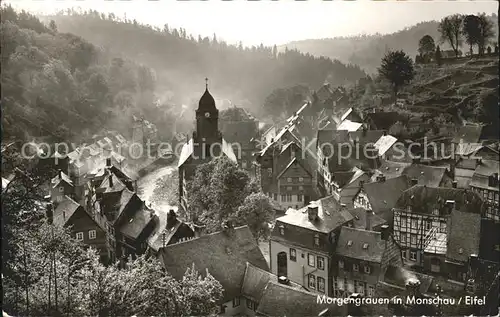 Monschau Stadt Morgengrauen Kat. Monschau