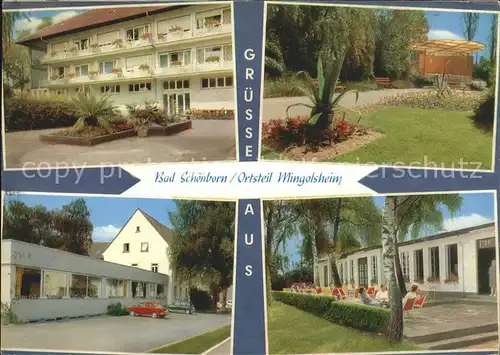 Bad Schoenborn Mingolsheim Schwefelbad Sanatorium Gantner Kat. Bad Schoenborn