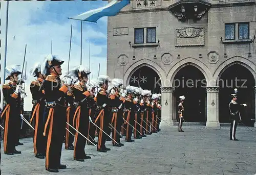 San Marino Repubblica Freiheitsplatz Die edle Wache / San Marino /