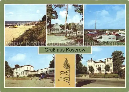 Koserow Ostseebad Usedom Strand Campingplatz Rat der Gemeinde Bootshafen Kat. Koserow