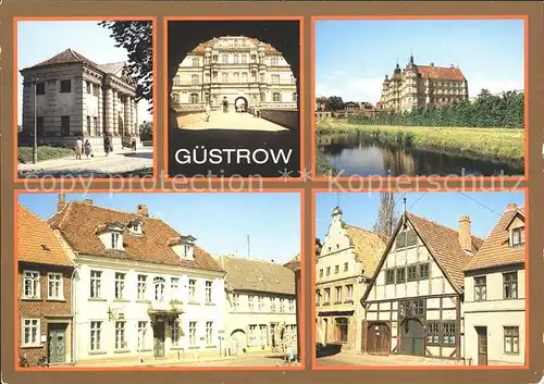 Guestrow Mecklenburg Vorpommern Torhaus Schloss Heimatmuseum Kat. Guestrow