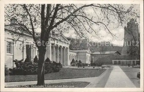 Schoenebeck Elbe Salzelmen Lindenbad Bohrturm  Kat. Schoenebeck