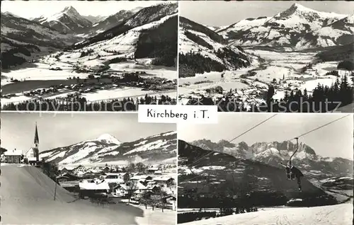 Kirchberg Tirol Sessellift Kirche  Kat. Kirchberg in Tirol