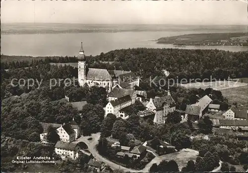 Kloster Andechs Fliegeraufnahme Kat. Andechs