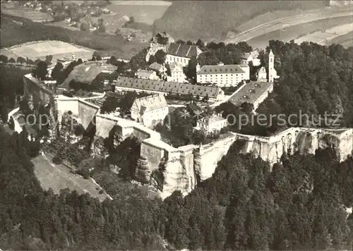 Koenigstein Saechsische Schweiz Fliegeraufnahme Festung  Kat. Koenigstein Saechsische Schweiz
