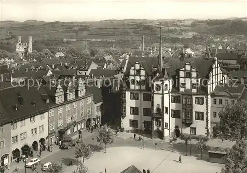 Saalfeld Saale HO Hotel Goldener Anker Rathaus  Kat. Saalfeld