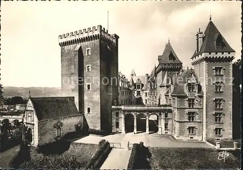 Pau Chateau Henri IV. Donjon Facade Entree  Kat. Pau