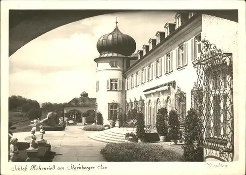 Bernried Starnberger See Schloss Hoehenried  Kat. Bernried